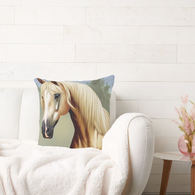 Beautiful Palomino Horse Cushion (Couch)