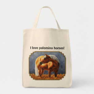 Beautiful Palomino Quarter Horse Stallion Tote Bag