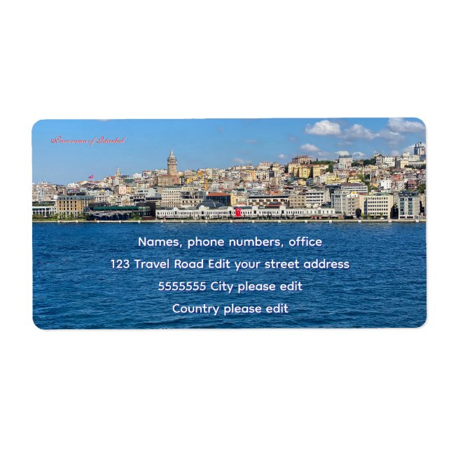 Beautiful panorama of Istanbul travel (Front)