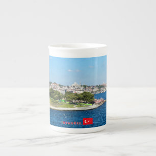Beautiful panorama of Istanbul travel Bone China Mug