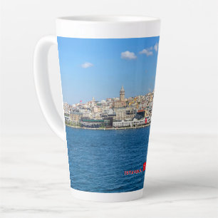 Beautiful panorama of Istanbul travel Latte Mug