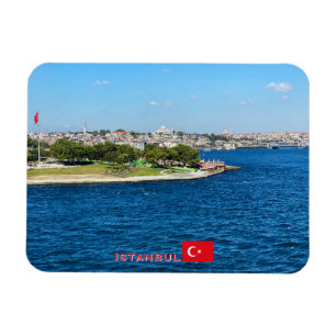 Beautiful panorama of Istanbul travel Magnet