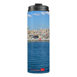 Beautiful panorama of Istanbul travel Thermal Tumbler