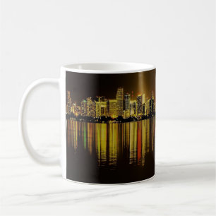 Beautiful Panoramic Miami Skyline Coffee Mug