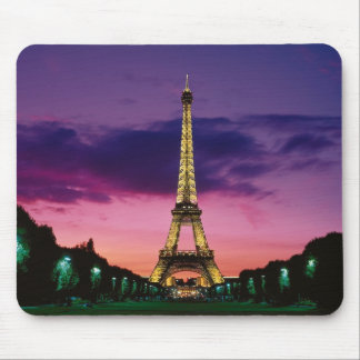 Beautiful Paris Eiffel Tower at Night Mouse Pad