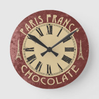 Beautiful Paris France Wall Clock