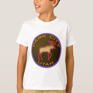Beautiful Park City Moose Medallion Gear T-Shirt