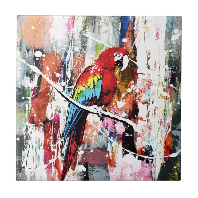 Beautiful Parrot Tile (Front)