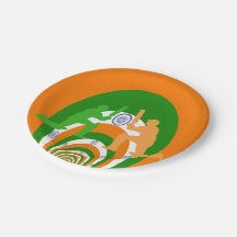 Beautiful Party Cricket India  Paper Plate