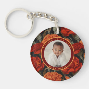 Beautiful party favour Floral Carnation Key Ring