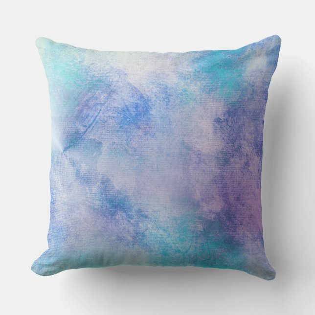 BEAUTIFUL PASTEL BLUE WASH Throw Cushion (Front)