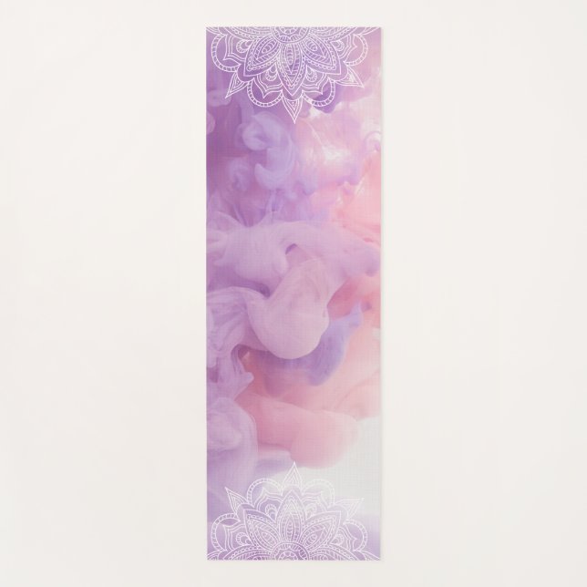 Beautiful Pastel Coloured Mandala  Yoga Mat (Front)