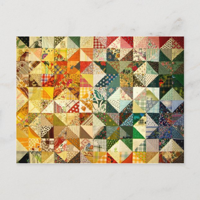 Beautiful Patchwork Postcard (Front)
