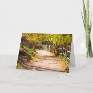 Beautiful Path Blank Greeting Card