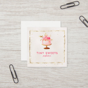 ★ Beautiful Patisserie ,Bakery ,Cakes & Sweets Square Business Card