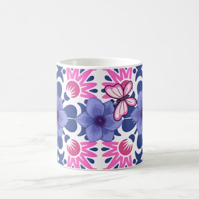 Beautiful Pattern Butterfly Design Coffee Mug (Center)