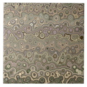 Beautiful pattern green yellow brown M4 Ceramic Tile