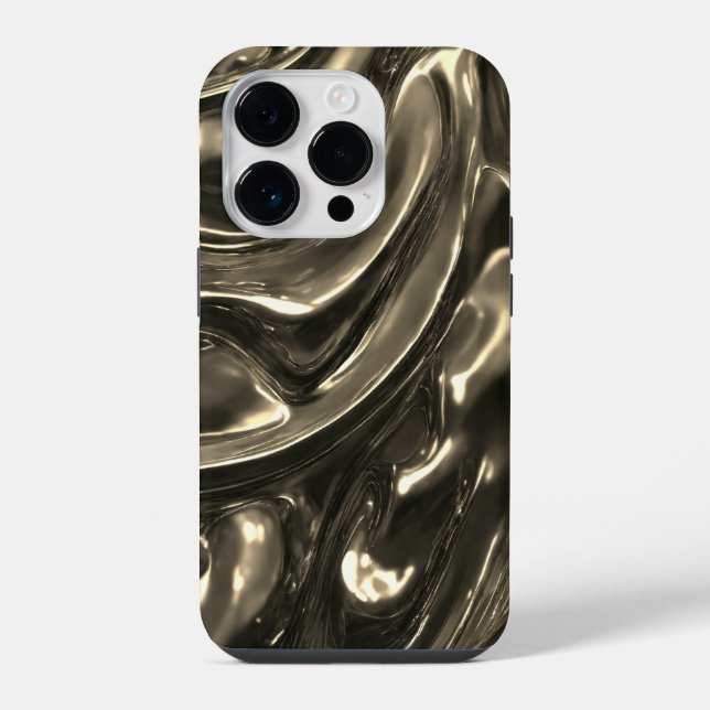 Beautiful pattern of titanium colours iPhone case (Back)
