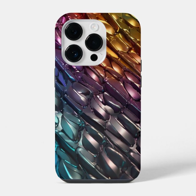 Beautiful pattern of titanium colours iPhone case (Back)