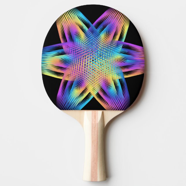 Beautiful pattern of titanium colours - ping pong paddle (Front)
