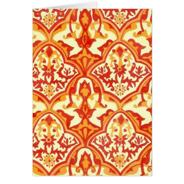 BEAUTIFUL PATTERN - RED & ORANGE (Front)