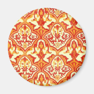 BEAUTIFUL PATTERN - RED & ORANGE MAGNET