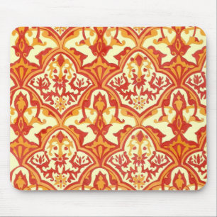 BEAUTIFUL PATTERN - Red & Orange Mouse Pad