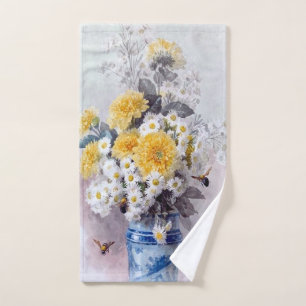 Beautiful Paul De Longpre French Painter Bath Towel Set