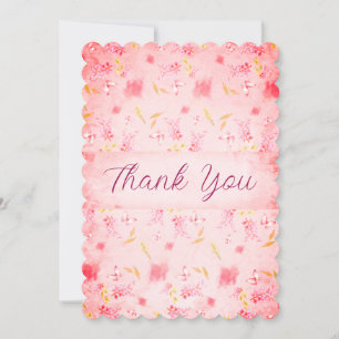 Beautiful Peach Essence Florals Thank You