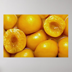 Beautiful Peach halves Poster