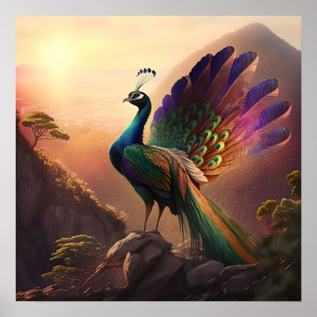 Beautiful Peacock 4 | Nature | Wall Art | (Front)