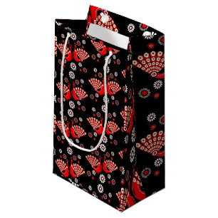 Beautiful Peacock Art Small Gift Bag