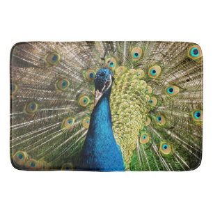 Beautiful Peacock Bath Mat