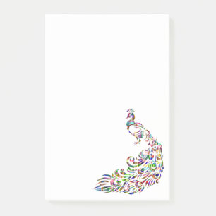 Beautiful Peacock Bird Post-It Notes