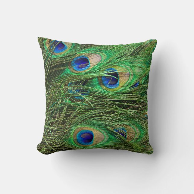 Beautiful Peacock Cushion (Front)