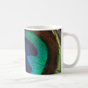 Beautiful Peacock Feather Coffee Mug