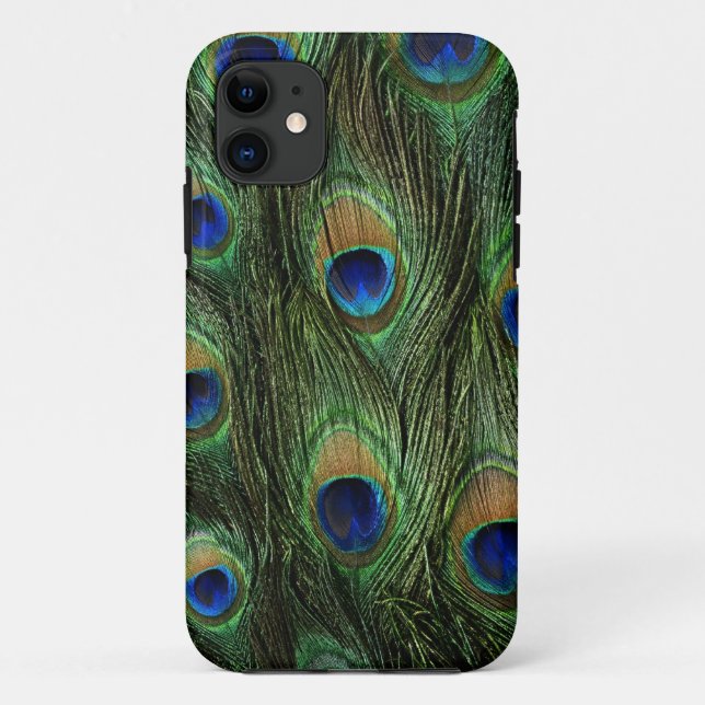 Beautiful Peacock Feathers Case-Mate iPhone Case (Back)