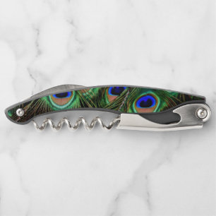 Beautiful Peacock Feathers Corkscrew