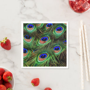 Beautiful Peacock Feathers Napkin