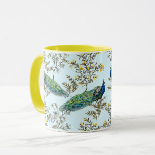 Beautiful Peacock Pattern Mug