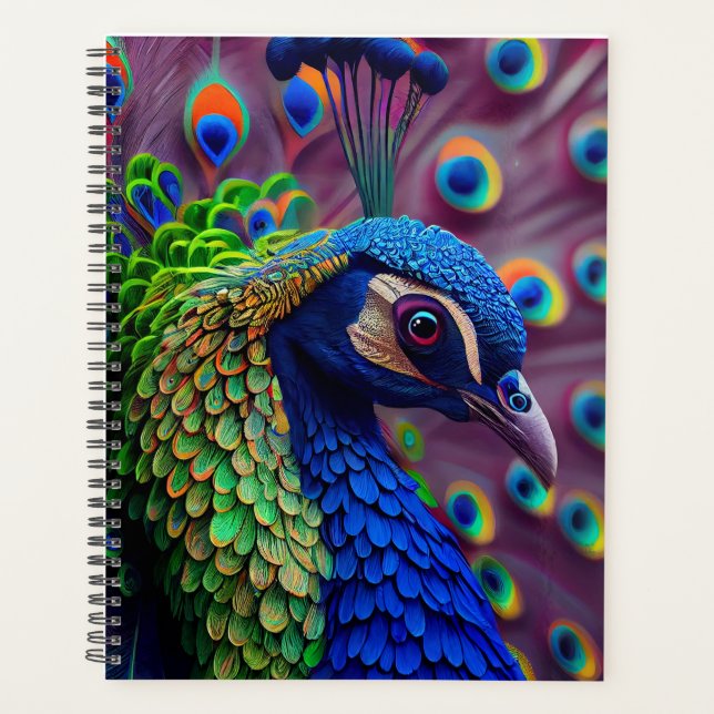 Beautiful Peacock Planner (Front)
