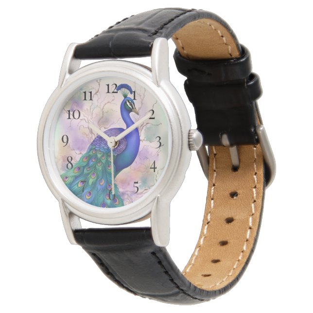 Beautiful Peacock Watch (Angled)