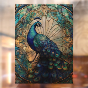 Beautiful Peacock Window Cling