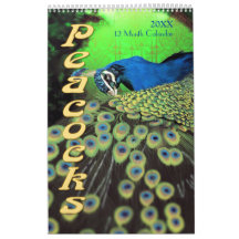 Beautiful Peacocks 2021 Calendar