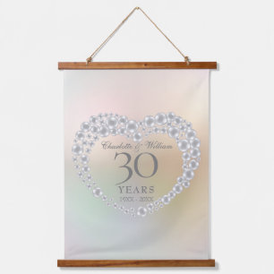 Beautiful Pearl 30th Anniversary Hanging Tapestry