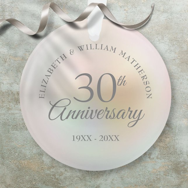 Beautiful Pearl 30th Wedding Anniversary Ornament (Beautiful Pearl 30th Wedding Anniversary Ornament)