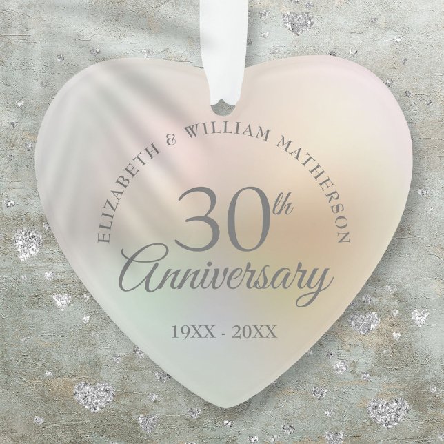 Beautiful Pearl 30th Wedding Anniversary Ornament (Beautiful Pearl 30th Wedding Anniversary Ornament)