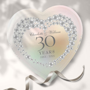 Beautiful Pearl 30th Wedding Anniversary Paperweight