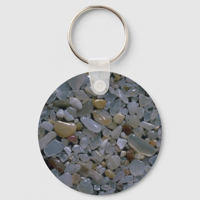 Beautiful Pebbles from Mazatlan, Mexico Key Ring (Front)