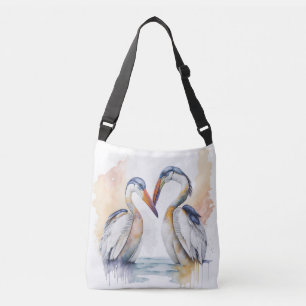 Beautiful Pelican Couple, Pelican Love Bonds Crossbody Bag